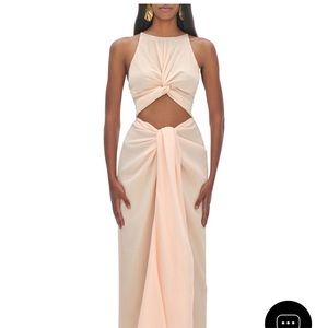 ANDREA IYAMAH AMINATA CHAMPAGNE JUMPSUIT S